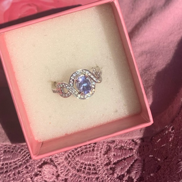 AA sterling silver genuine tanzanite ring 925 - Picture 4 of 7